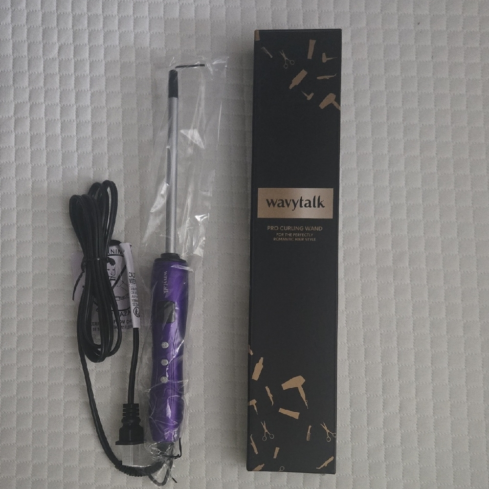 NEW In Box Wavytalk Purple Curling Wand